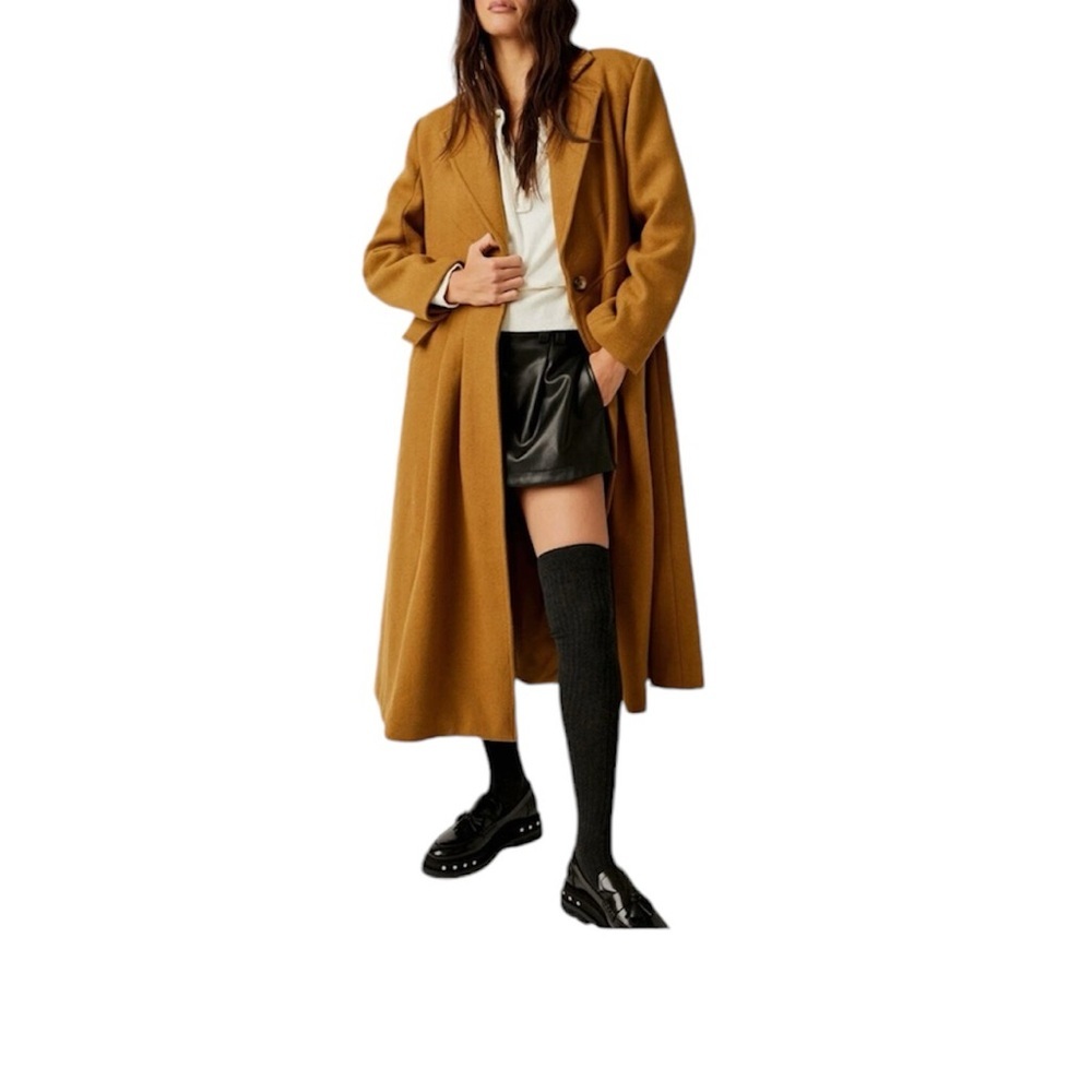 NWT Free People Victoria Long Coat - Wool